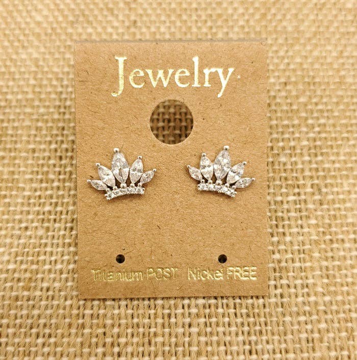Mini Crown Earring