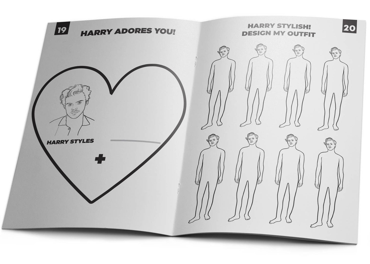 Harry Styles Activity Coloring Book