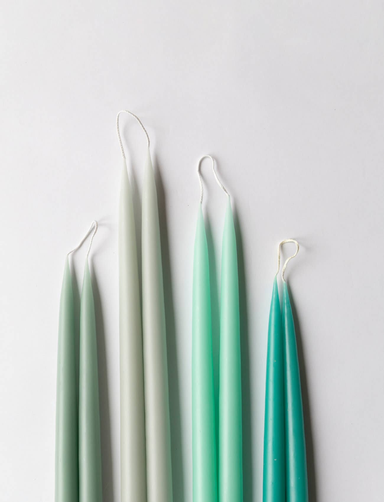 Turquoise Danish Taper Candle 10" & 14"