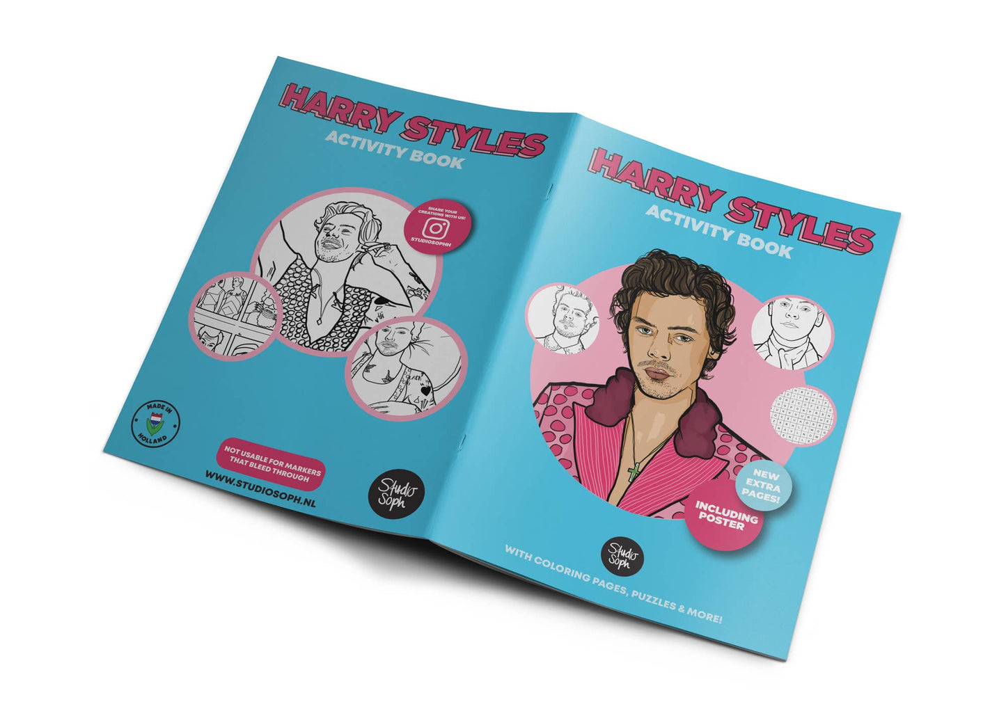 Harry Styles Activity Coloring Book