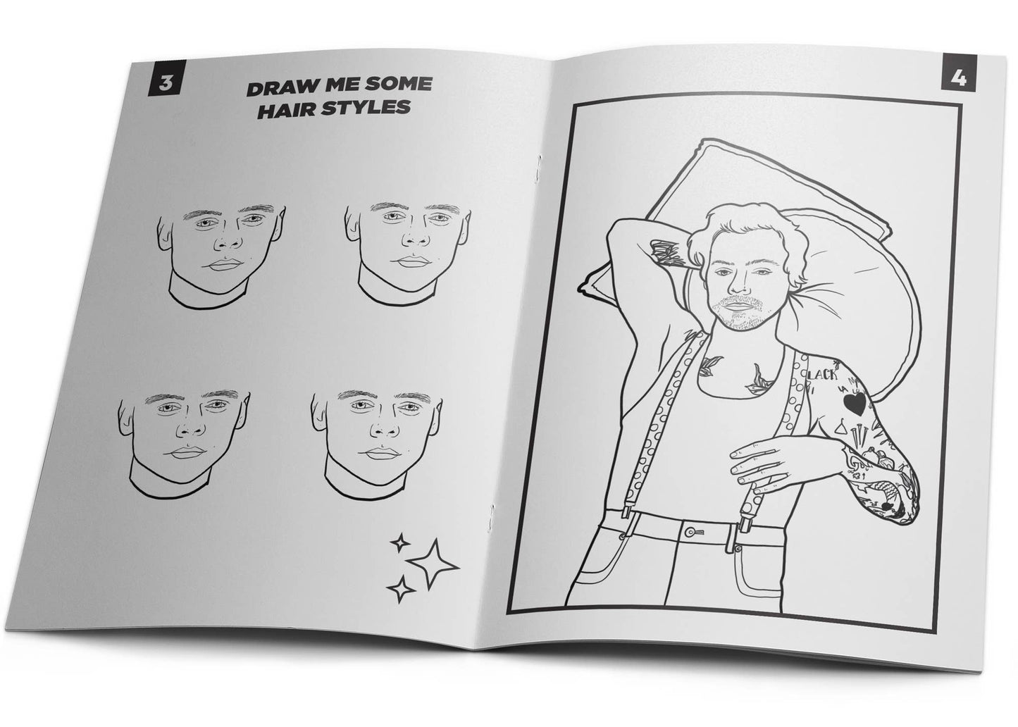 Harry Styles Activity Coloring Book