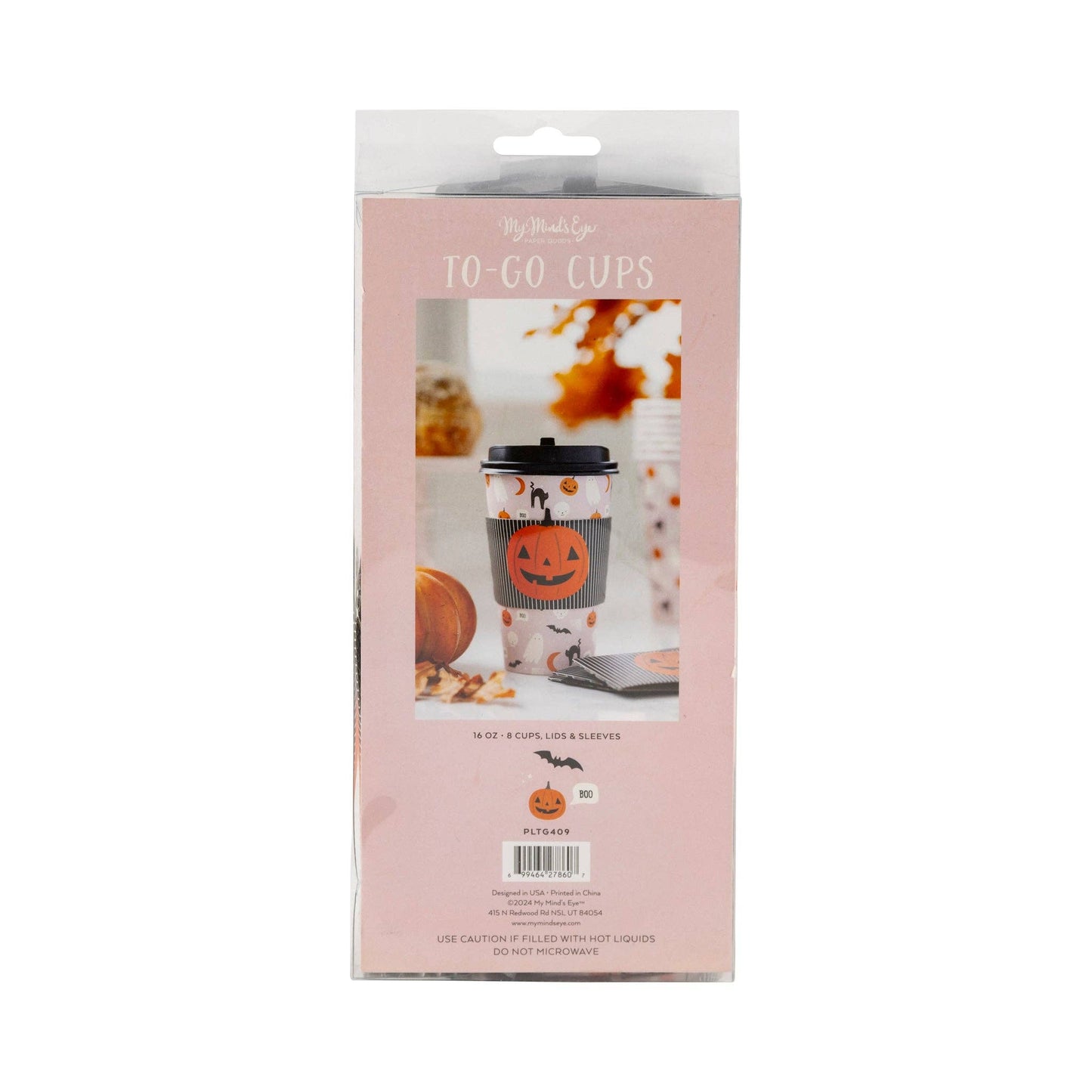 Pink Halloween Icons To Go Cup 8ct