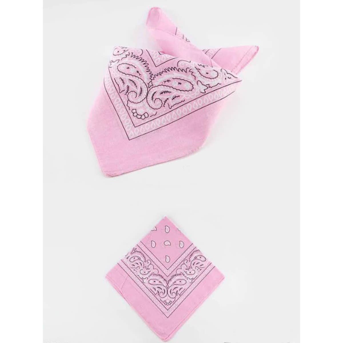PINK Pasley Pattern Bandanas: