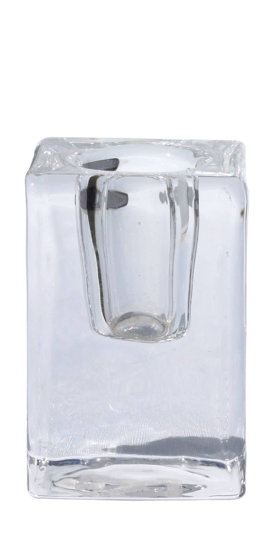 Quadra Glass Candle Holders | Clear