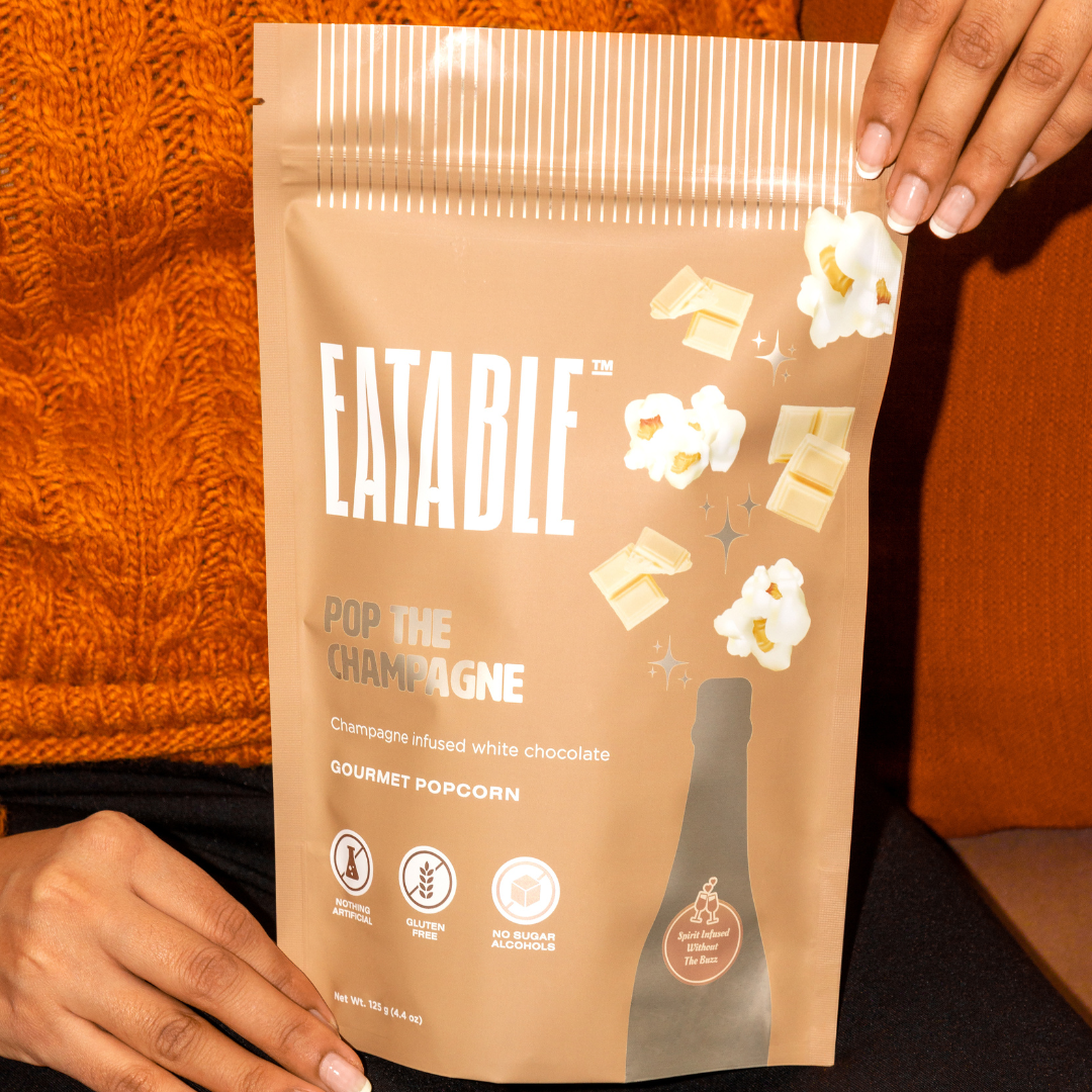 Pop the Champagne - Gourmet White Chocolate Popcorn