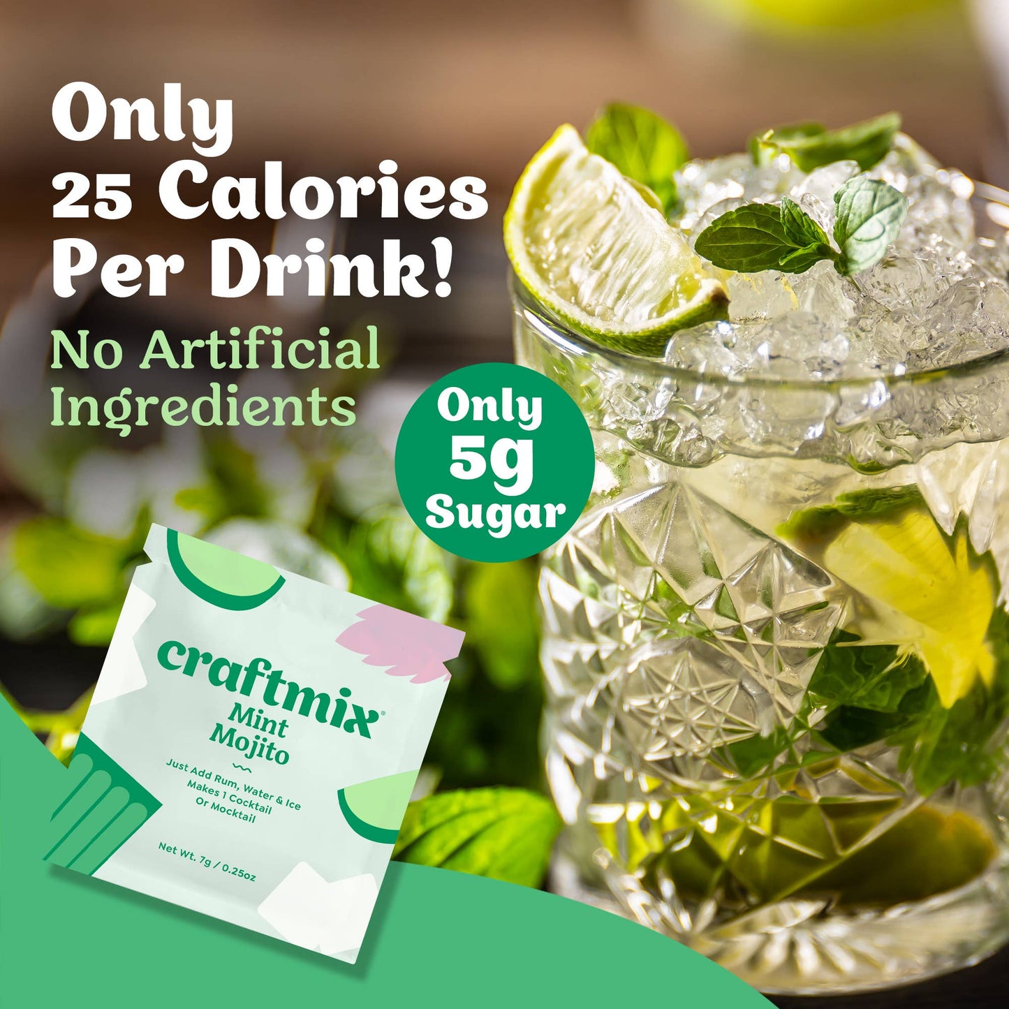 Mint Mojito Cocktail / Mocktail Mix- Single Packet