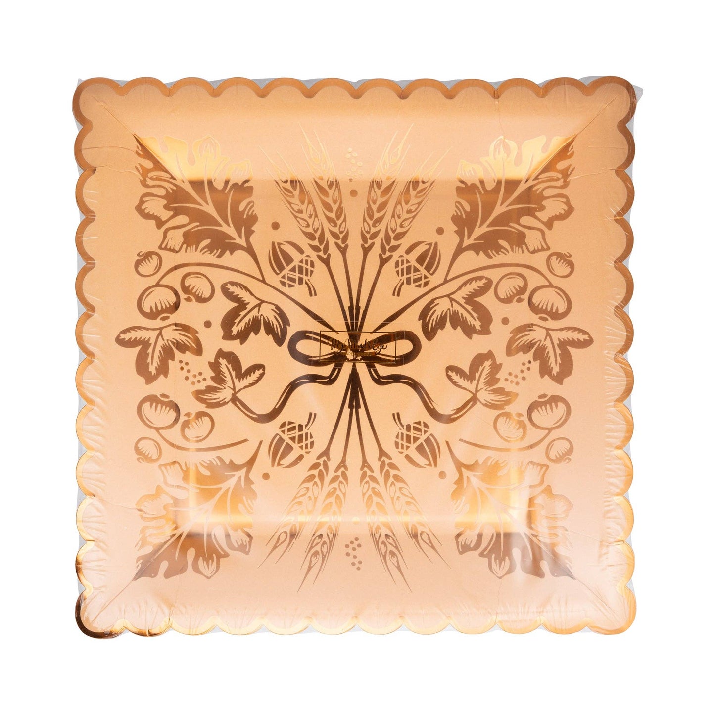 Gold Wheat Plates 8ct