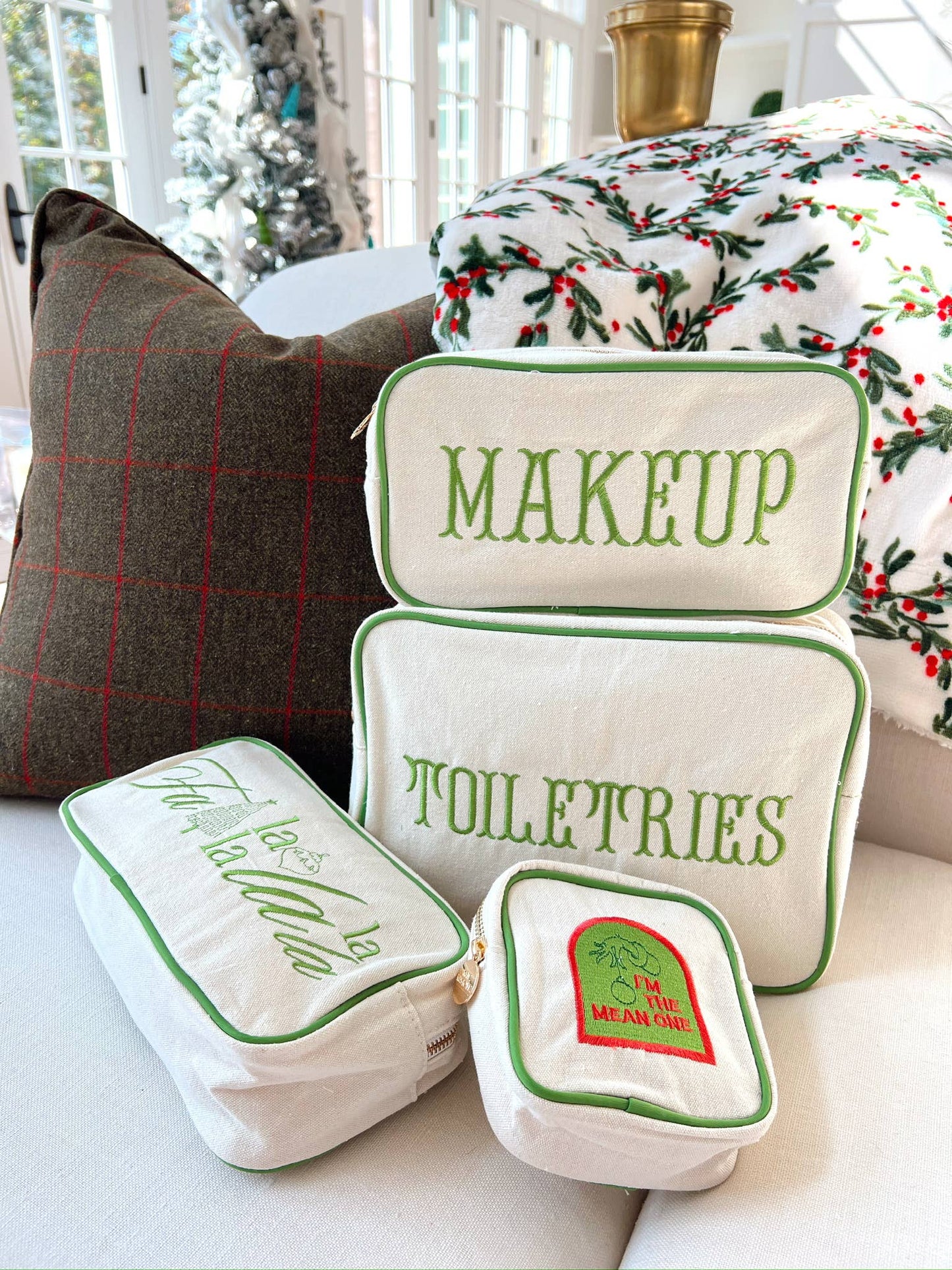 Kenz Kustomz Toiletries - Green Canvas XL Bag