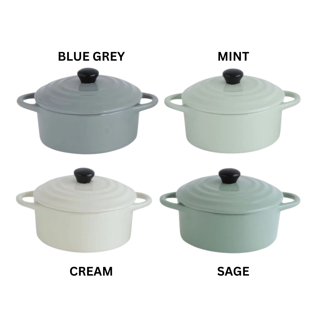 Stoneware Mini Baker & Lid