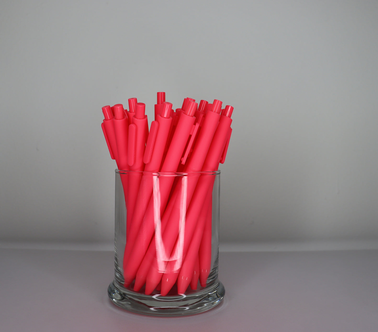Neon Coral Jotter Pen Single