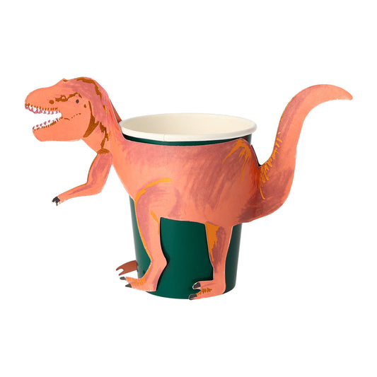 Meri Meri T-Rex Dinosaur Cups 8ct