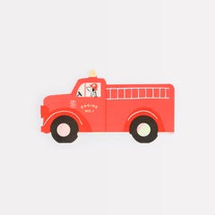 Fire Truck Die-Cut Napkins- 16ct