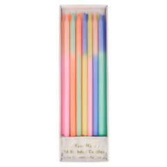 Multi Color Block Candles-16ct