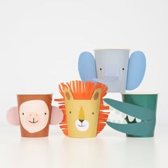 Meri Meri Animal Parade Character Cups-8ct