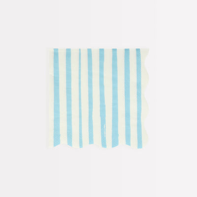 Meri Meri Blue Stripe Small Napkins 16ct
