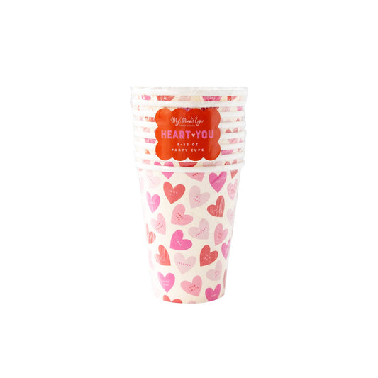 Hearts Paper Cups 8ct
