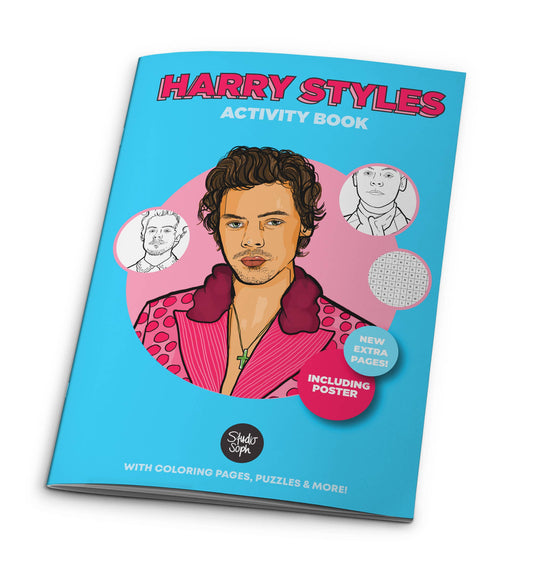 Harry Styles Activity Coloring Book