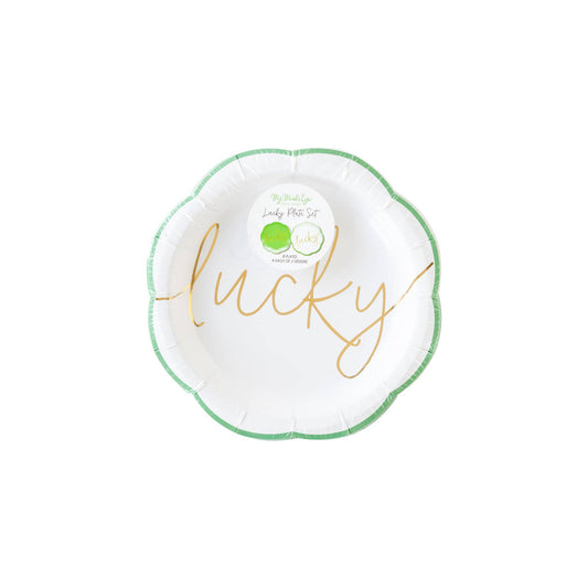 Lucky Paper Plate Set 8ct