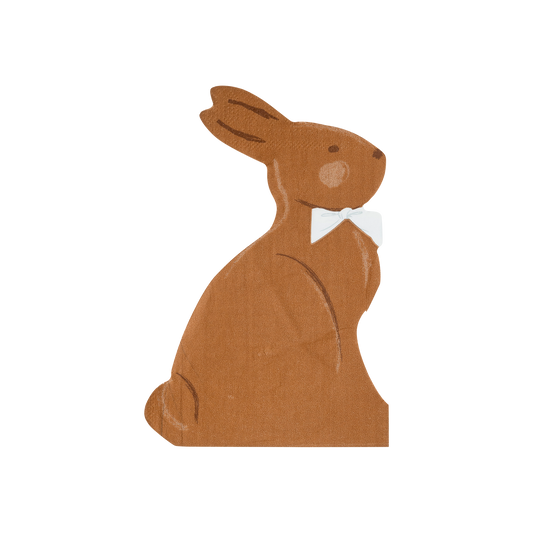 Chocolate Bunny Napkin 24ct