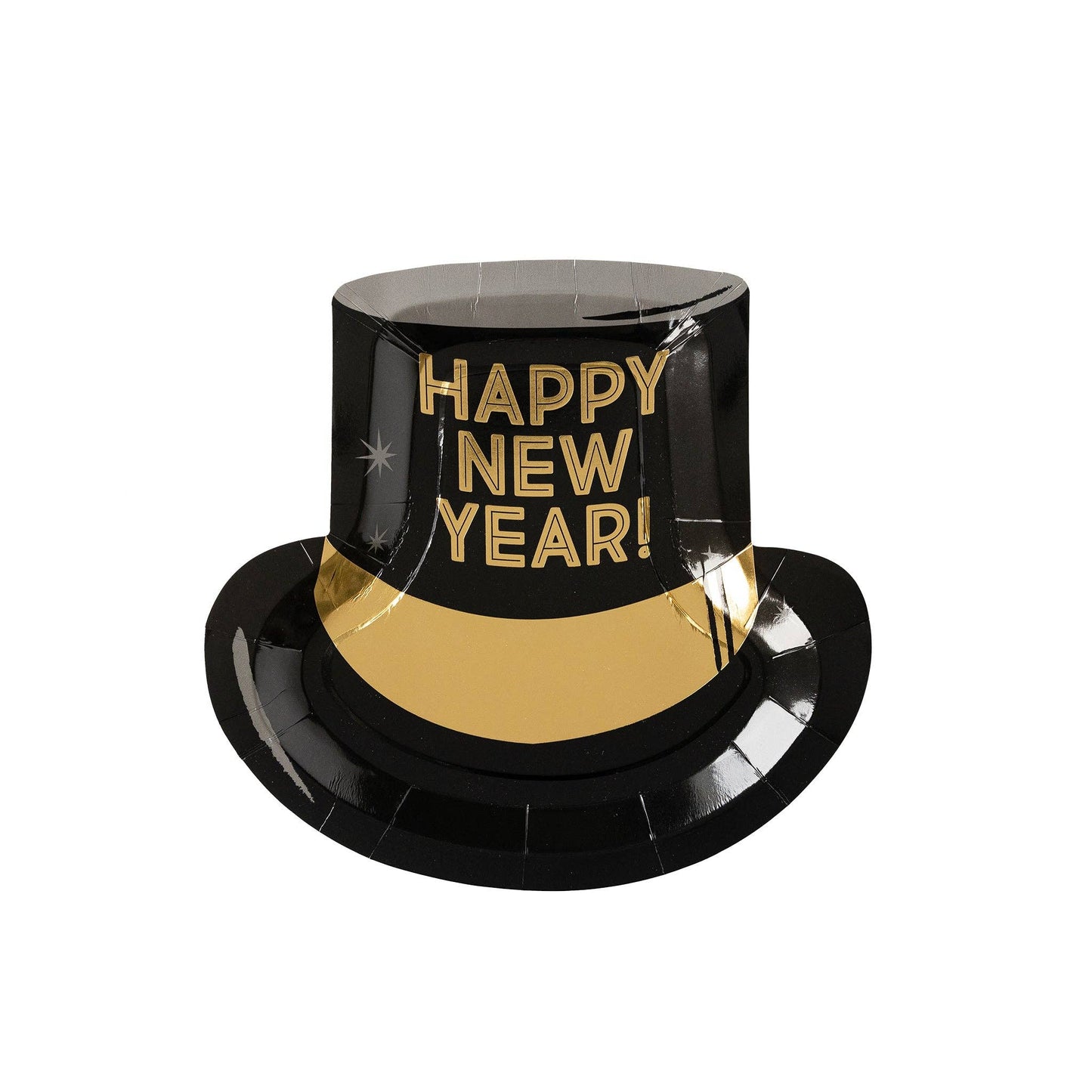 Happy New Year Hat Plate 8ct