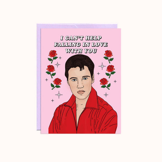 Can't Help Falling Elvis Card| Valentine's Day