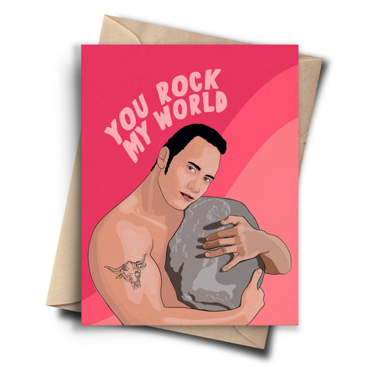 The Rock Funny Valentines Day Card - Love Anniversary Card