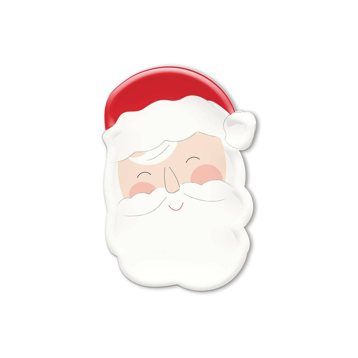 Smiling Santa Plates 8ct