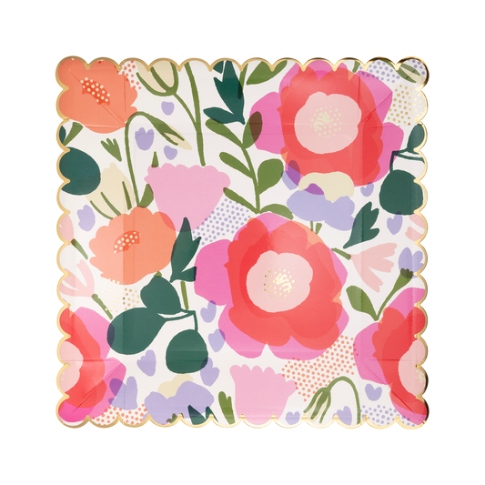 Floral Plate 8ct