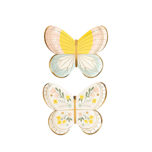 Butterfly Plates Set 8ct
