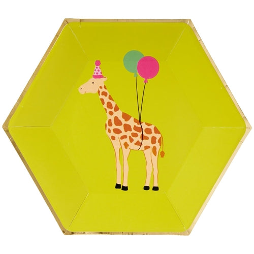 8CT PARTY ANIMAL LUNCH PLATES