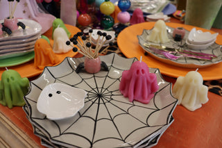 Stoneware Ghost Shaped Trinket Dish/Spoon Rest