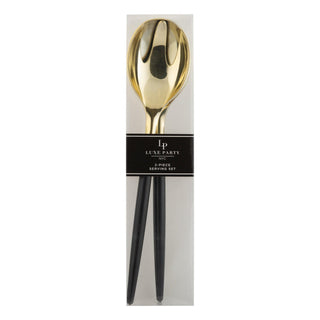 Black & Gold Serving Set