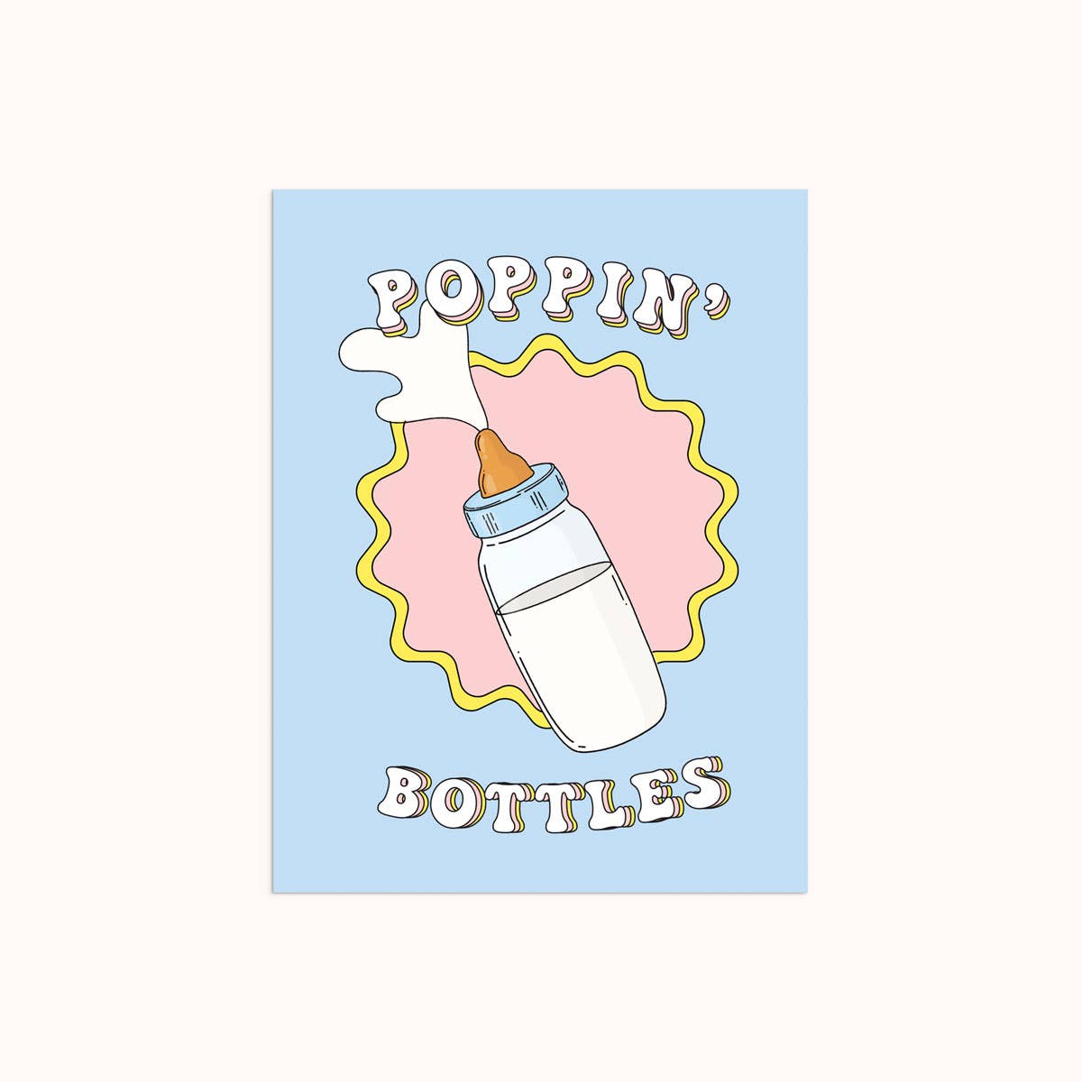 Poppin' Bottles | Baby Card