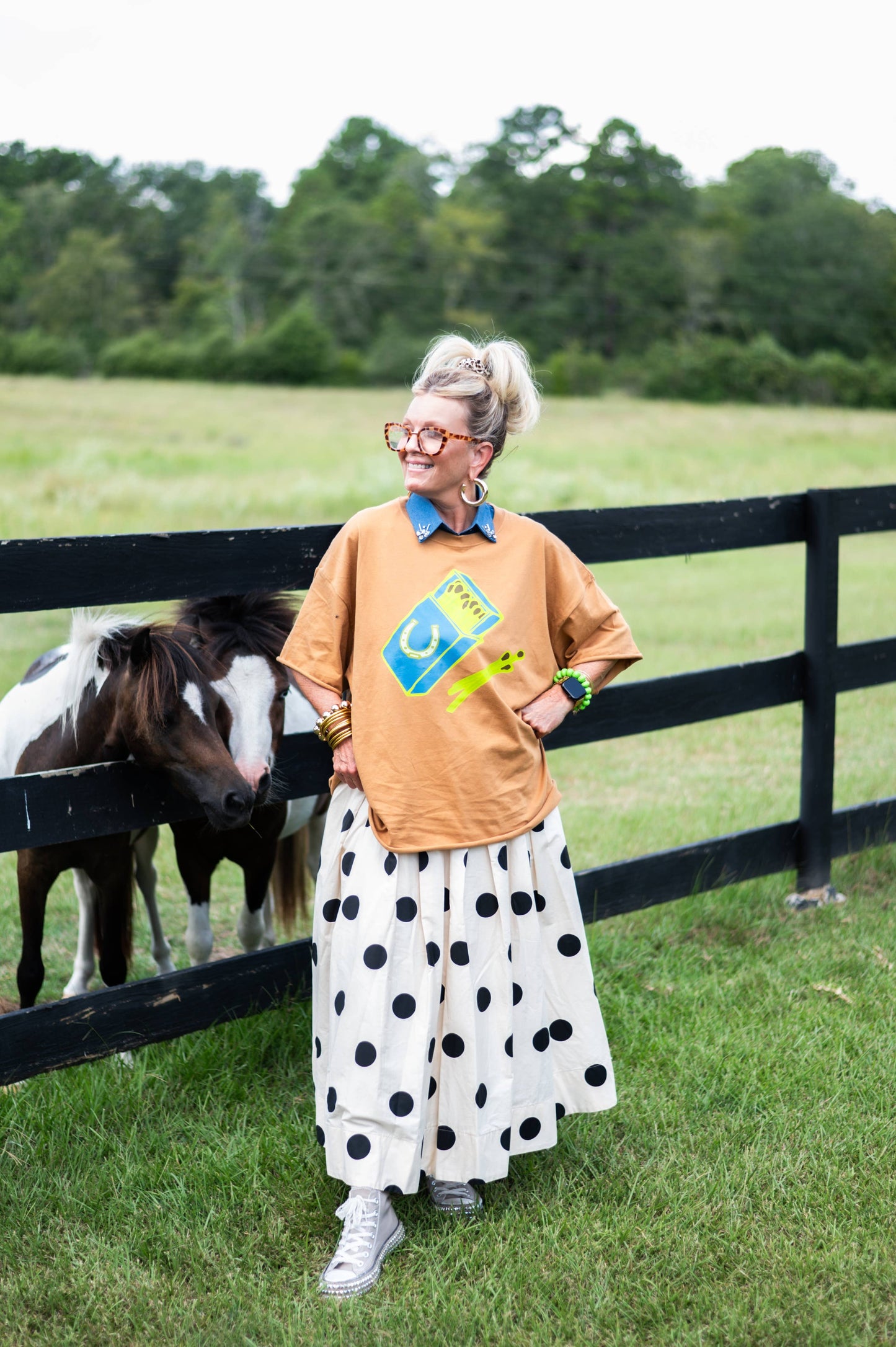 Horse Shoe Match Box Graphic Tee