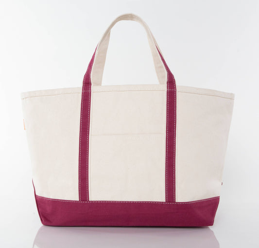 Large Canvas Tote- Embroidery Included