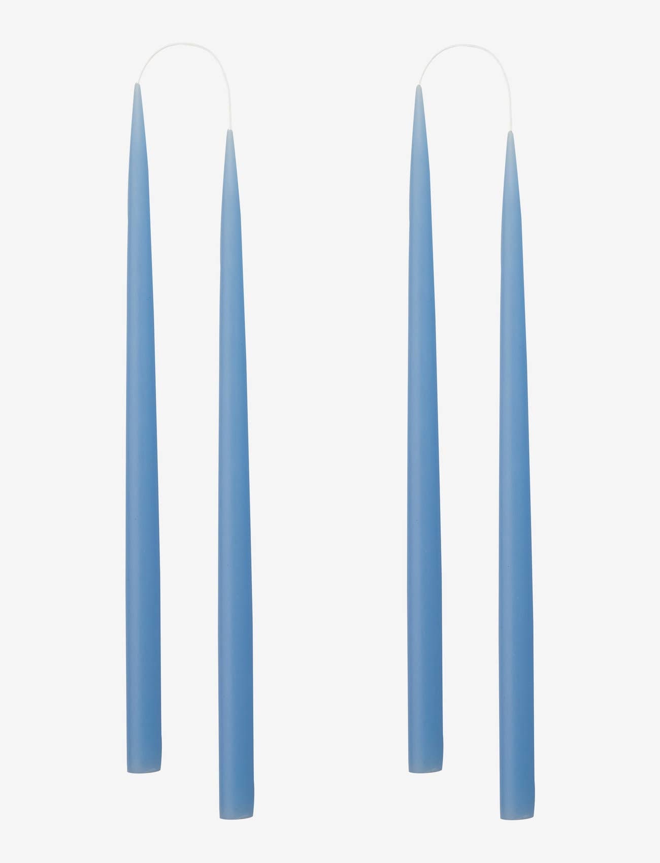 Denim Blue Danish Taper Candle 14in