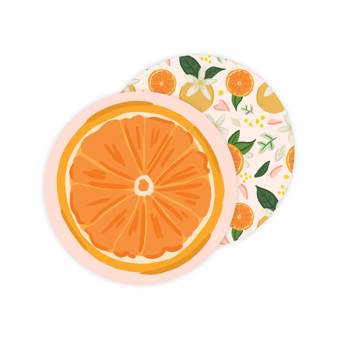 Oranges Double-Sided Coaster Set of 4