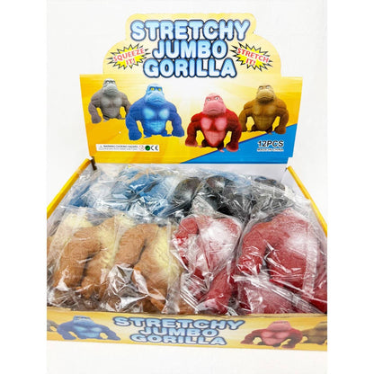 Stretchy Glue-Sand Filled Rubber Gorilla: MIX COLOR / ONE(12)