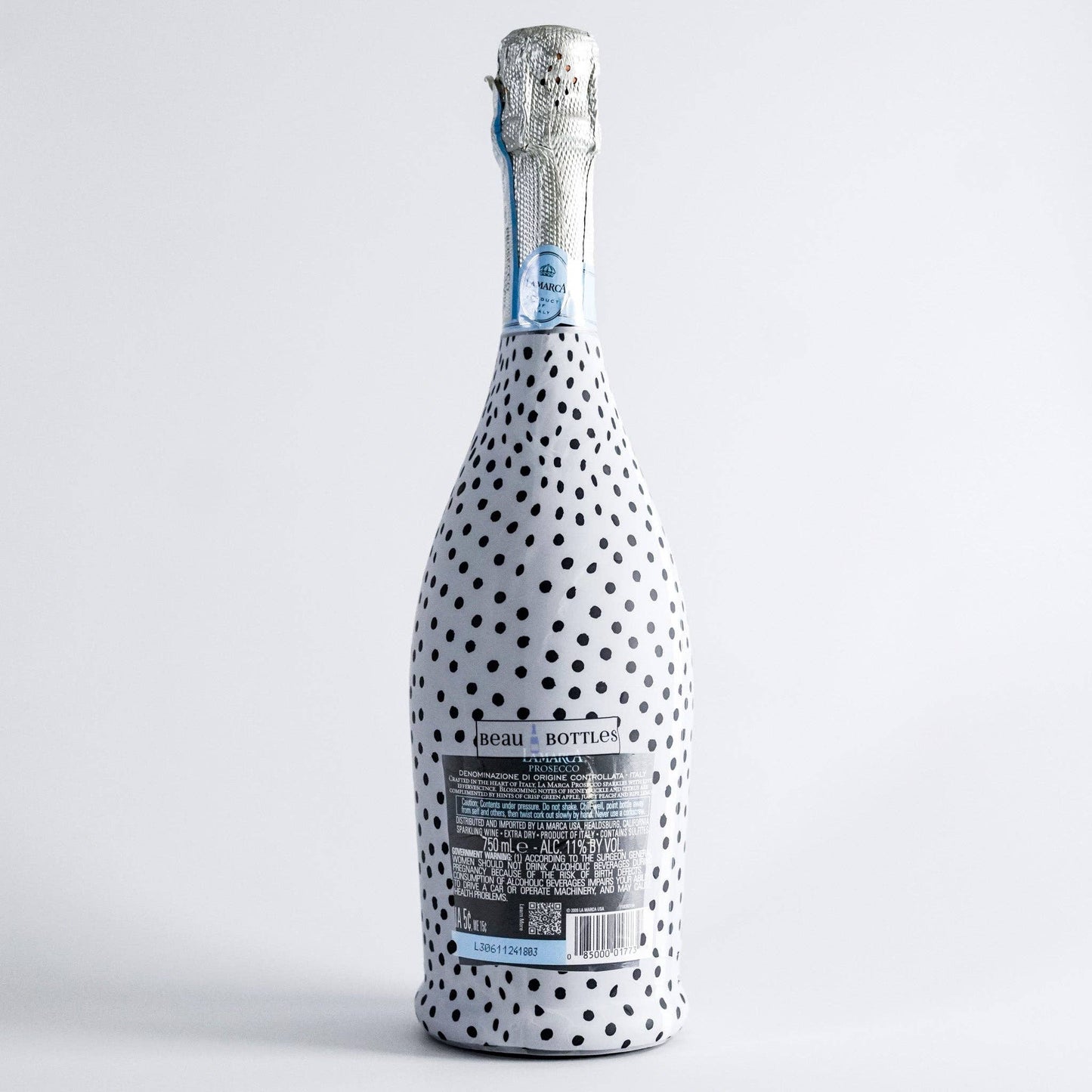 Beau Bottles Black and White Dots - Prosecco Collection