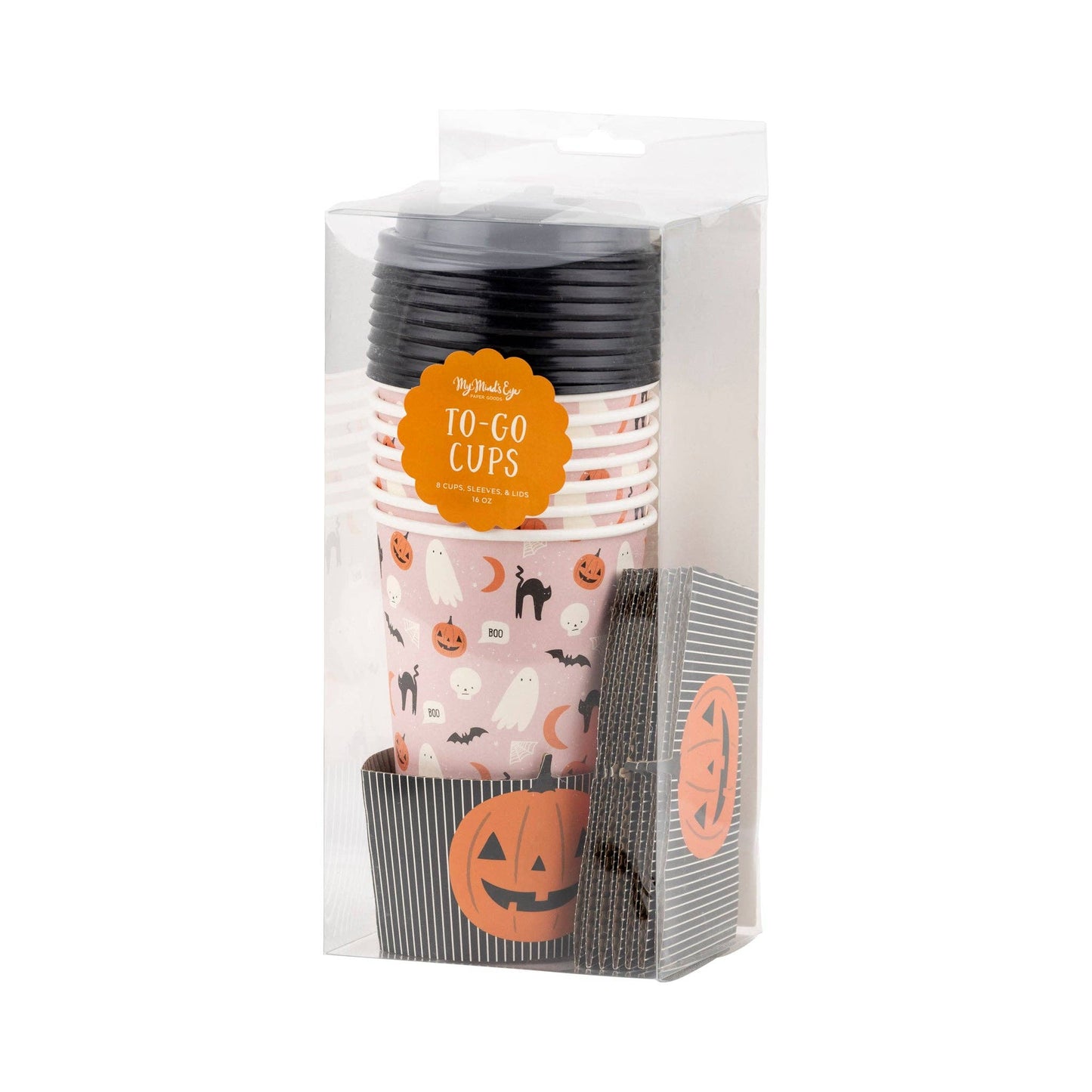 Pink Halloween Icons To Go Cup 8ct