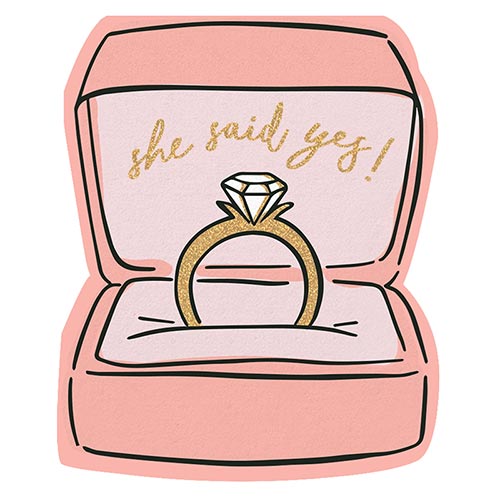 She Said Yes Napkins- 20ct