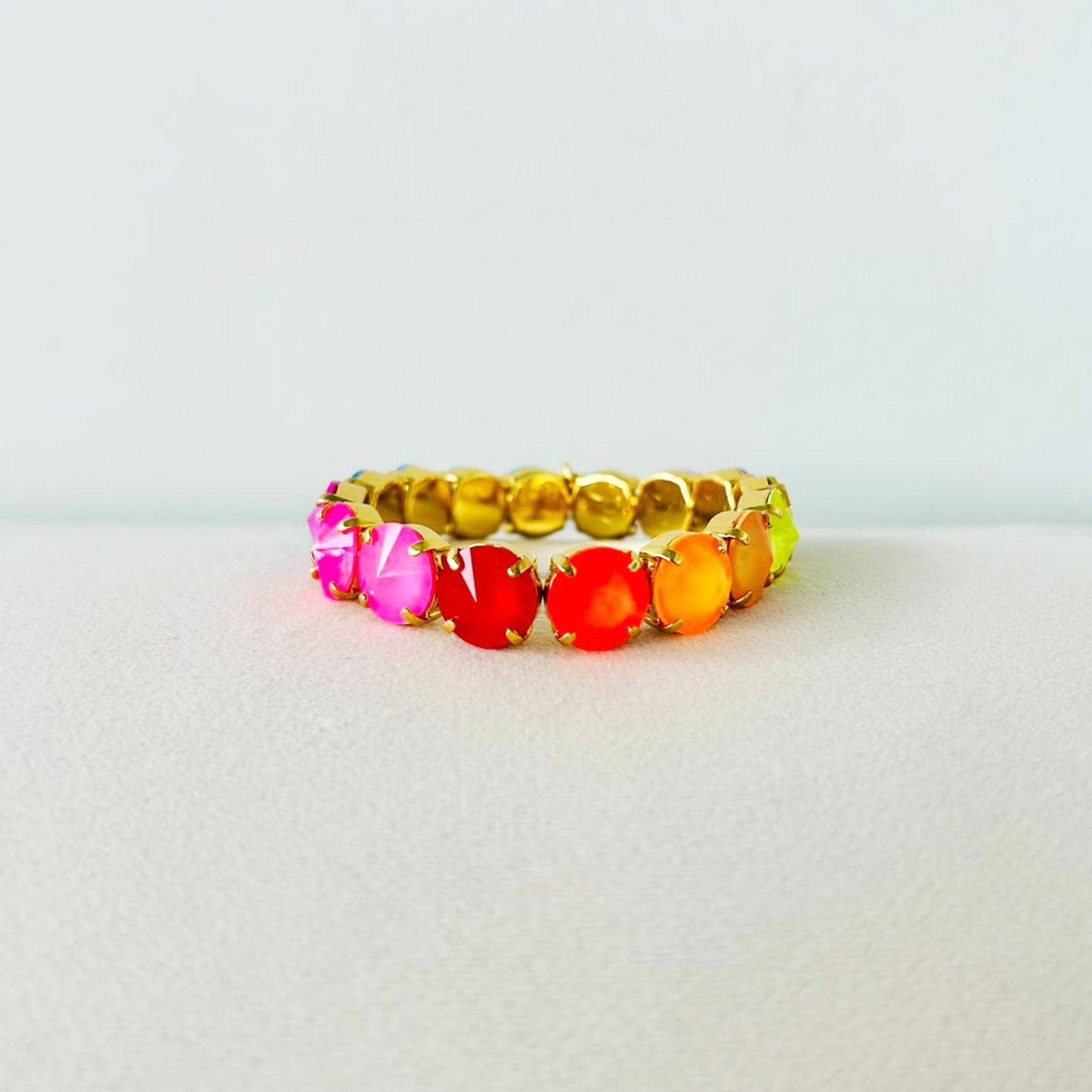 Croatia Stretch Bracelet in Mixes: Candy Crush / Medium