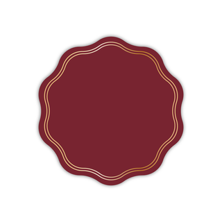 10.5" Scallop Dinner Plates: Merlot