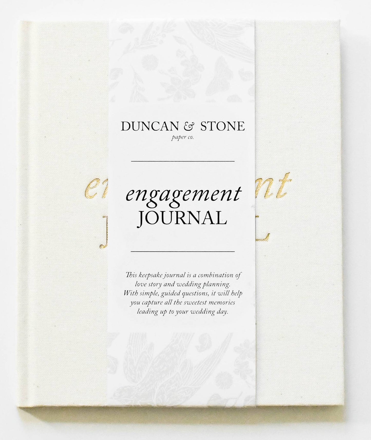 Engagement Journal | Gift for New Brides | Book for Couples: Ivory