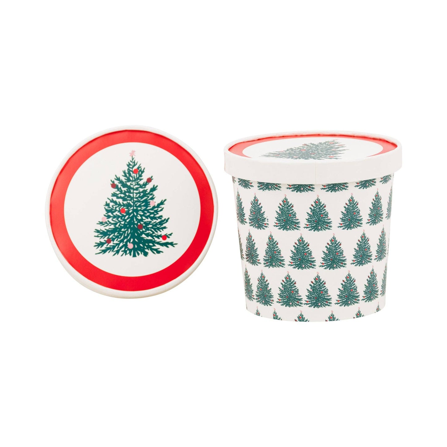 Christmas Tree Take Out Treat Cups 32. oz/6ct