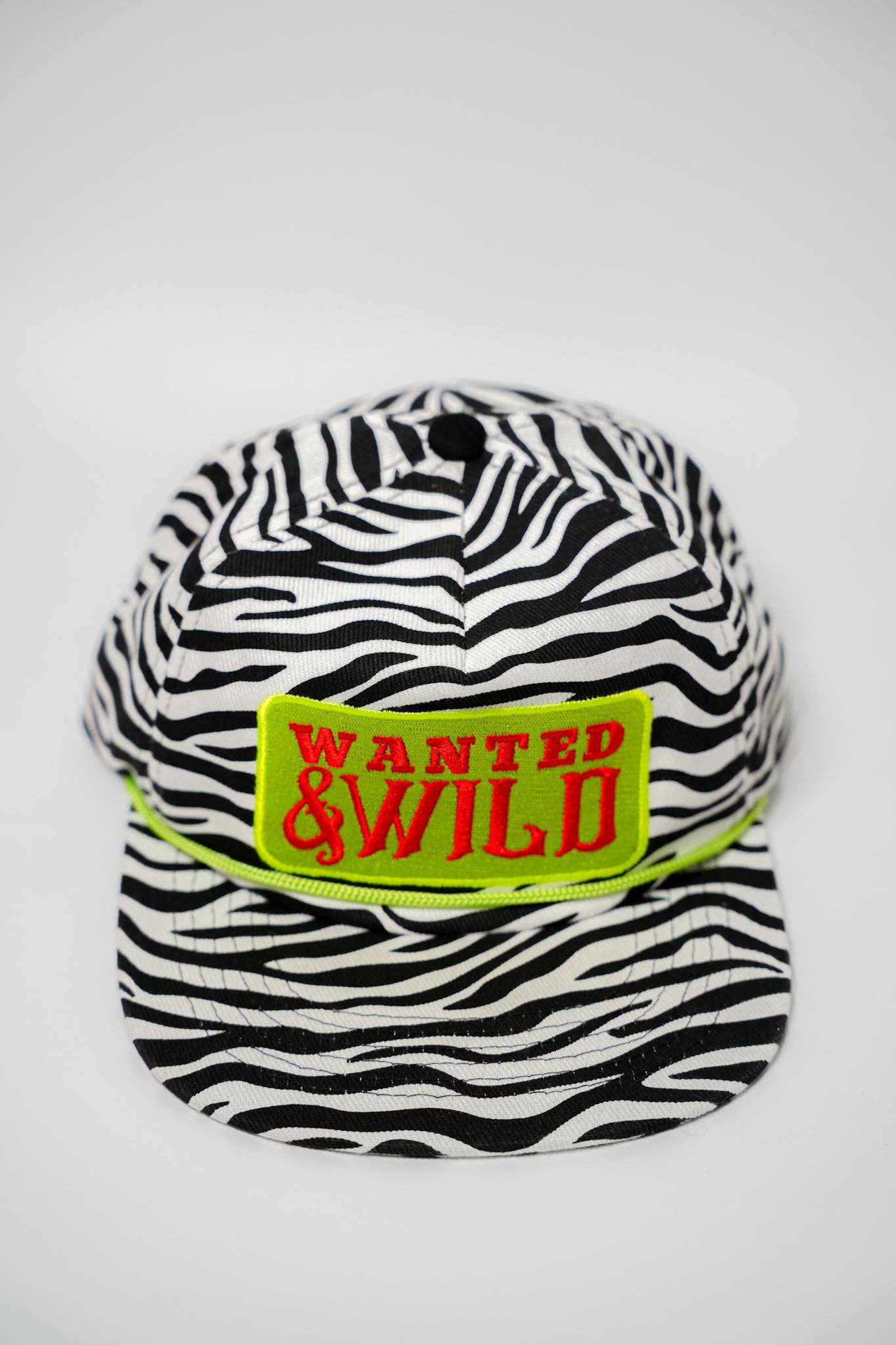 WANTED & WILD CANVAS CAP | ZEBRA PRINT