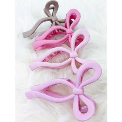 Assorted Pinks Bow Clip