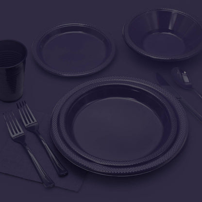 12 oz Navy Plastic Cups - 50 Ct.