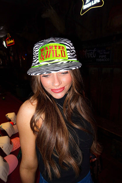 WANTED & WILD CANVAS CAP | ZEBRA PRINT