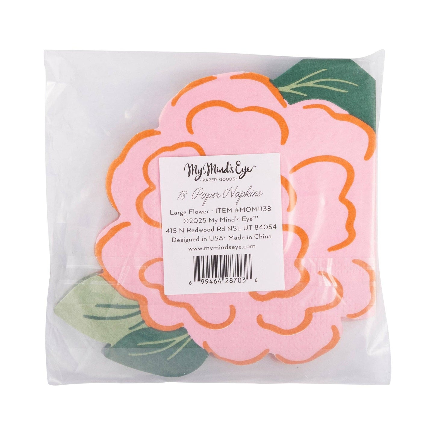 Flower Cocktail Napkins 18ct